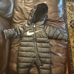Nike Infant Black Hooded Snowsuit